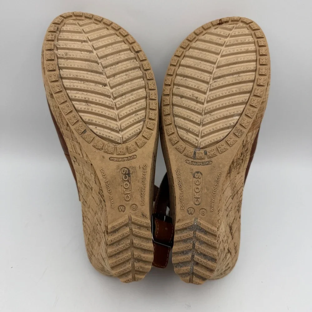 CROCS leather slingback